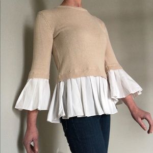 English Factory mixed media top